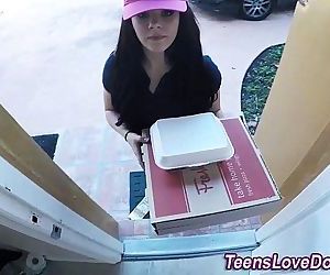 Real delivery teen jizzHD