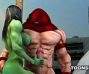 3D Toon Mutant Babe..