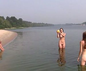 Young nudist beach teen..